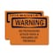 Signmission No Trespassing Attack Dogs & Firearms On Premises OSHA Warning Sign, Vinyl Decal, 10in x 7in, 2PK OS-2PACK-WS-D-710-L-12276 - alternate 1
